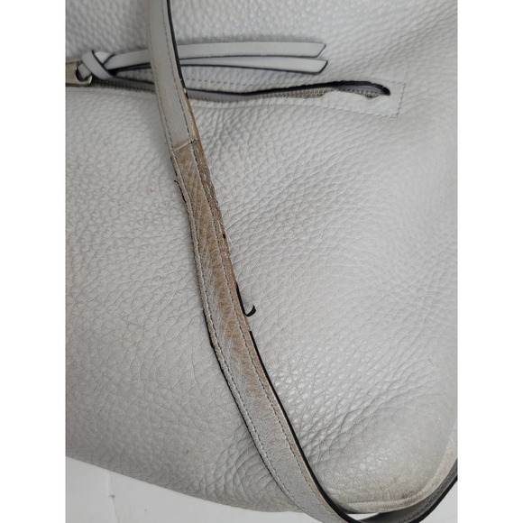 Coach BLEECKER PEBBLED LEATHER SULLIVAN HOBO (COACH F31623) SILVER/SOAPSTONE - Picture 10 of 14